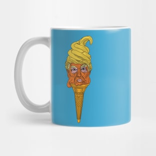 Donald Trump as a melting ice cream cone Mug